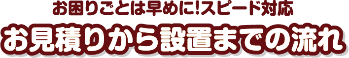 設置までの流れ