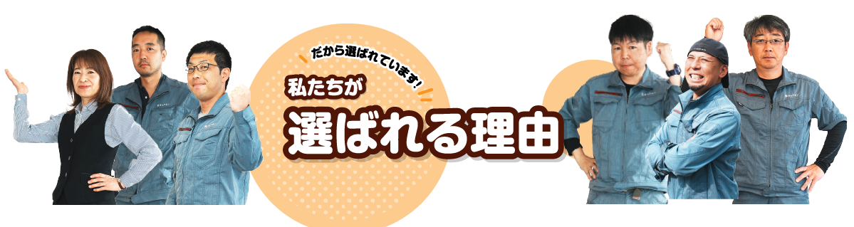 選ばれる理由